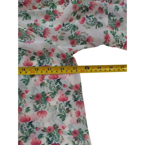 Floral Off-The-Shoulder Top With Ruffled Sleeves By Max Studio London. - Picture 6 of 7